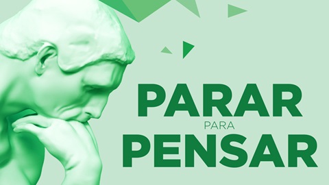 Estátua homem a pensar debates Parar para pensar